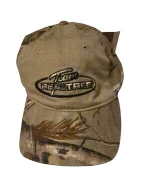 NWT Team Realtree Tan Camo Embroidered Baseball Cap
